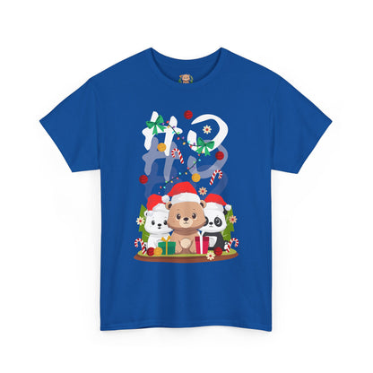 Ho Ho Ho Christmas bears (front) unisex crewneck t-shirt