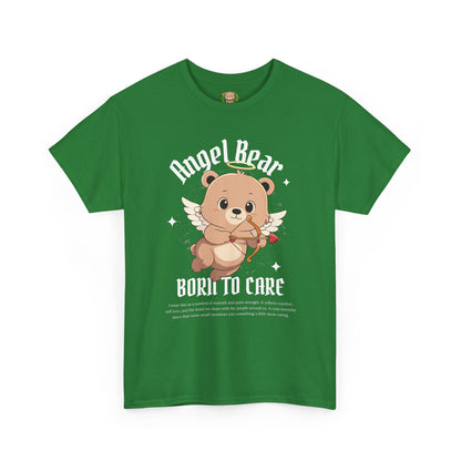 Angle bear, born to care (front) unisex crewneck t-shirt