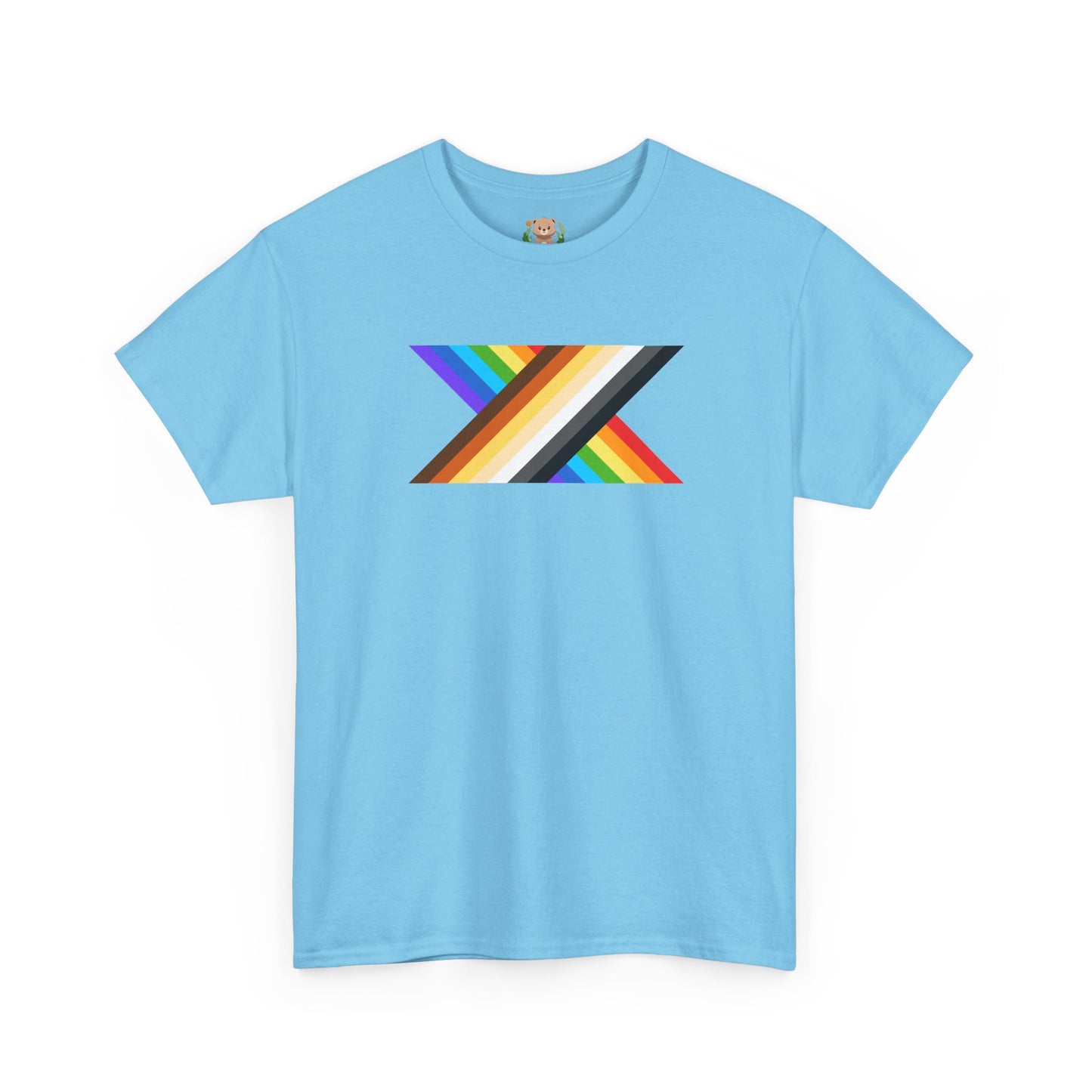 Bear and rainbow pride X unisex crewneck t-shirt