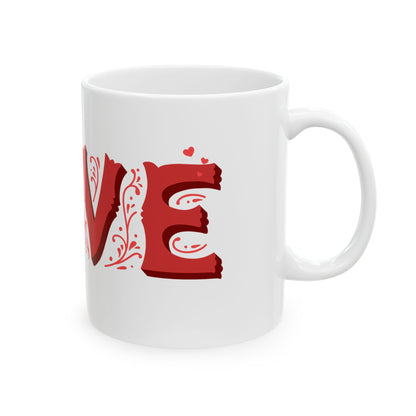 Love letters ceramic coffee/tea mug/cup (11oz/15oz)