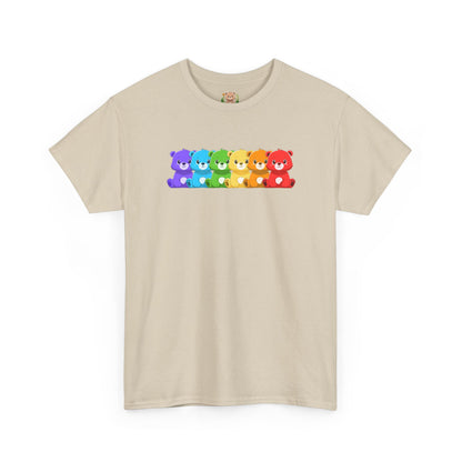 Rainbow bears hug unisex crewneck t-shirt