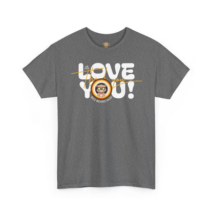 Love you and thank you bear flag (front) unisex crewneck t-shirt