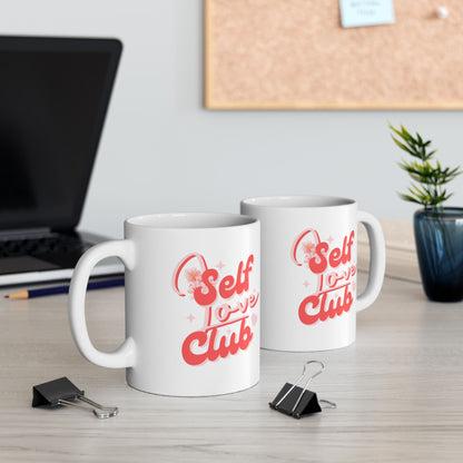 Self love club ceramic coffee/tea mug/cup (11oz/15oz)