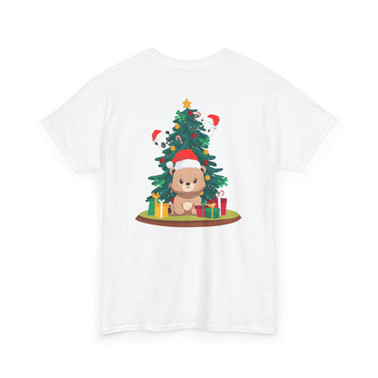 Peek a booo Christmas Santa bears (back) unisex crewneck t-shirt