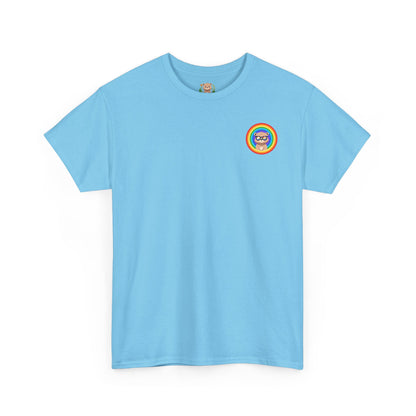 Rainbow Pancha bear rings mini (front) unisex crewneck t-shirt