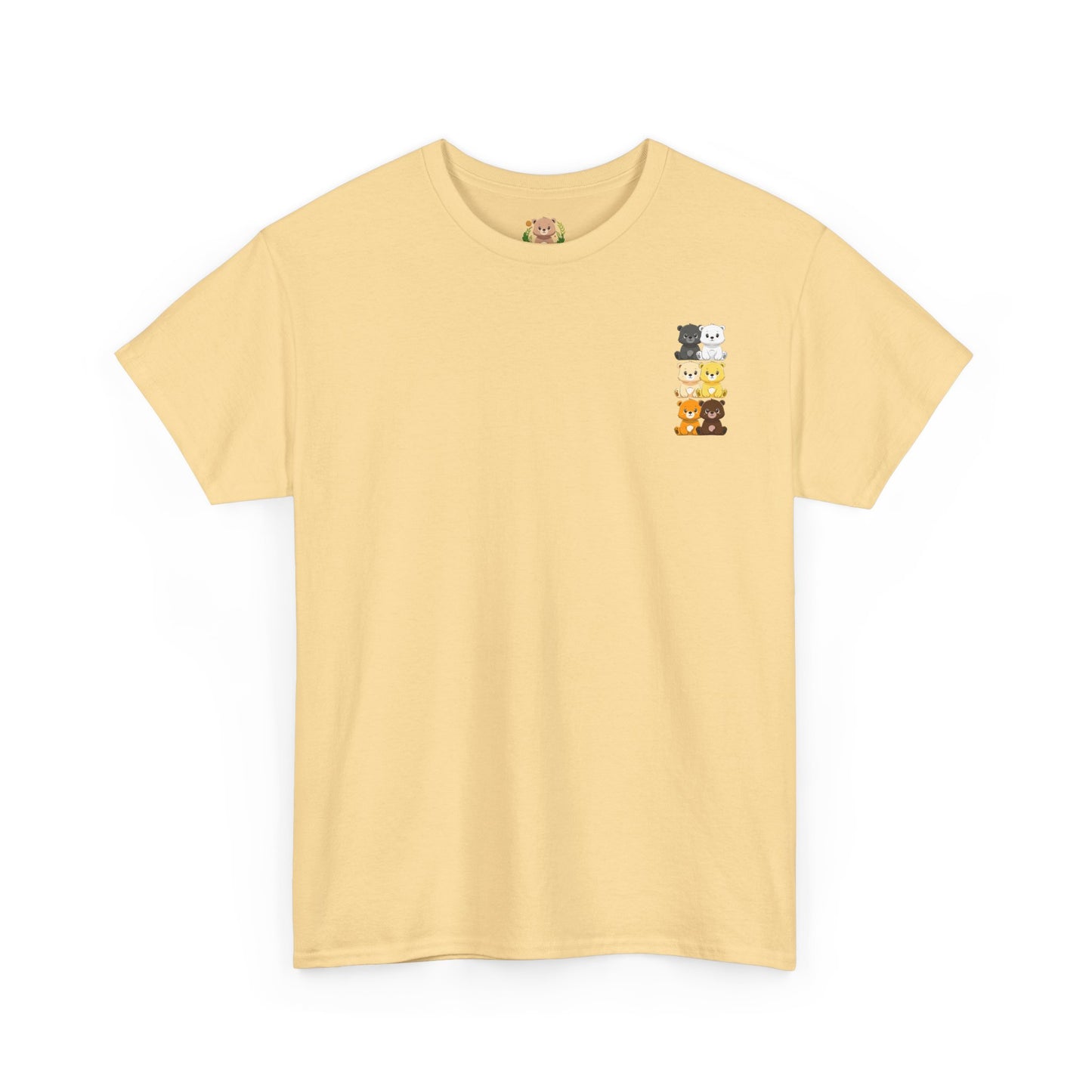 Bear flag mini grid unisex crewneck t-shirt