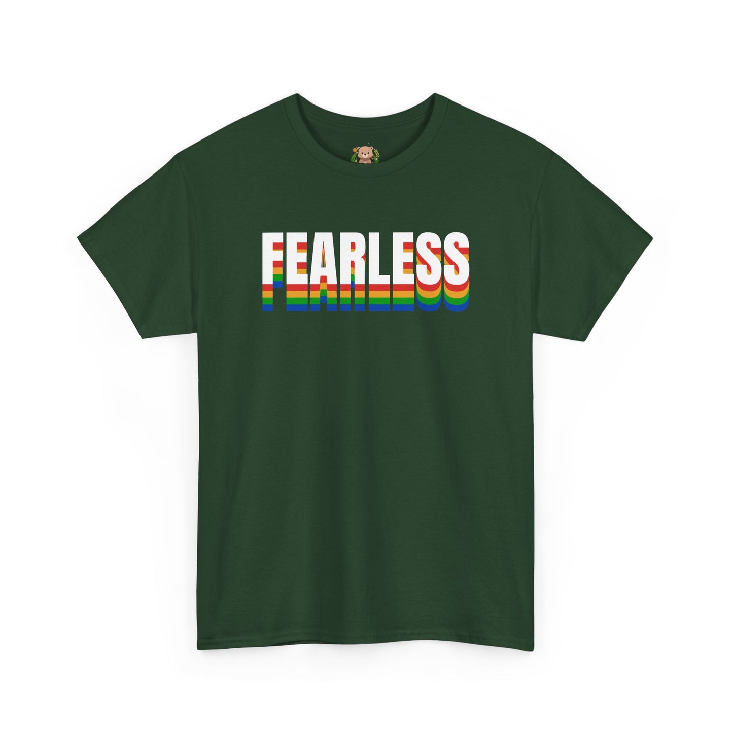 Fearless rainbow (front) unisex crewneck t-shirt
