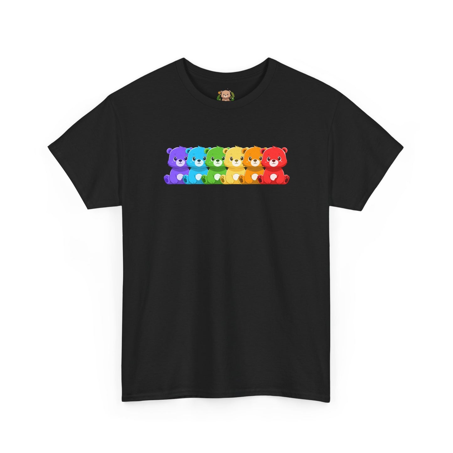 Rainbow bears hug unisex crewneck t-shirt