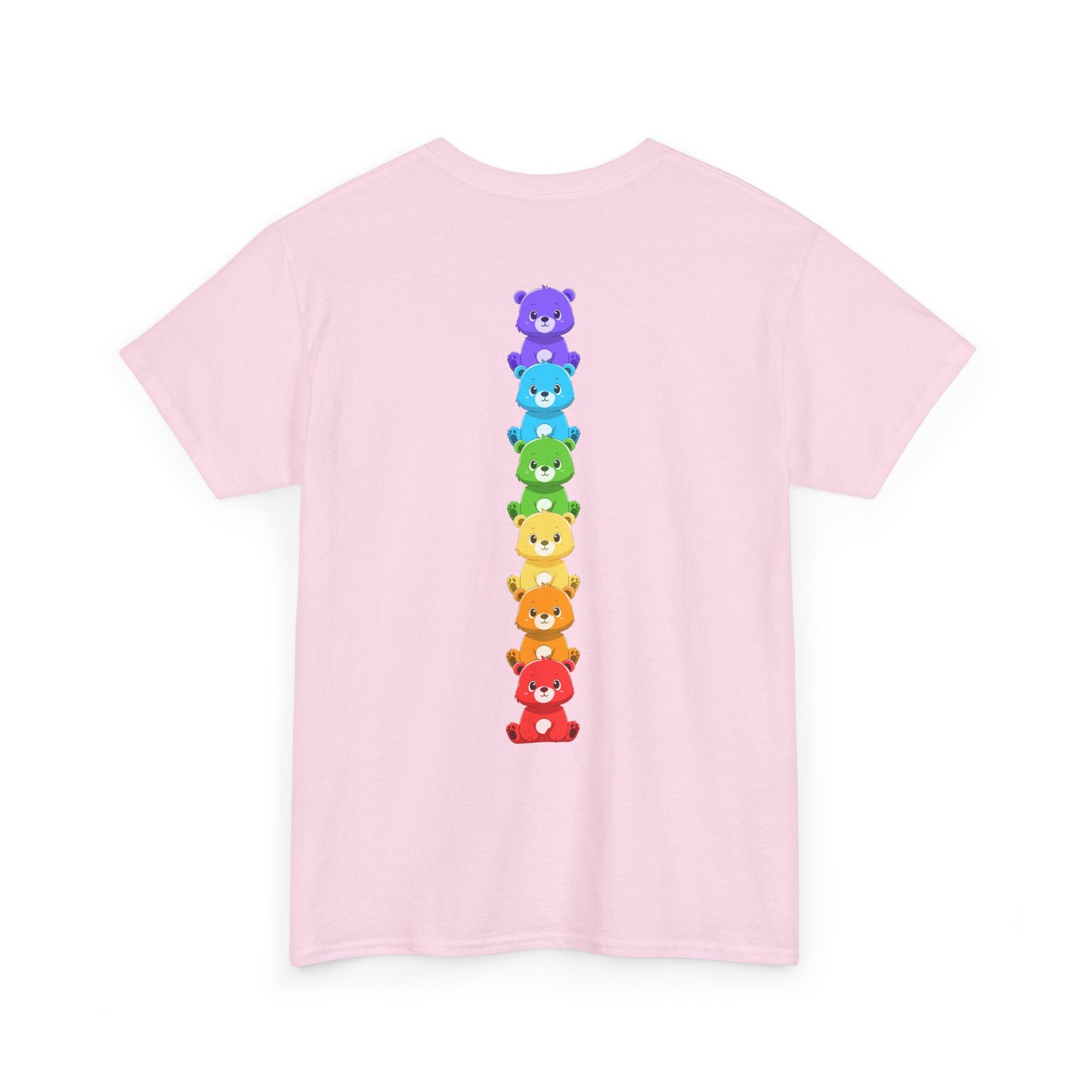 Rainbow bears line (back) unisex crewneck t-shirt