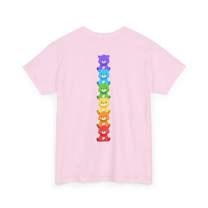 Rainbow bears line (back) unisex crewneck t-shirt