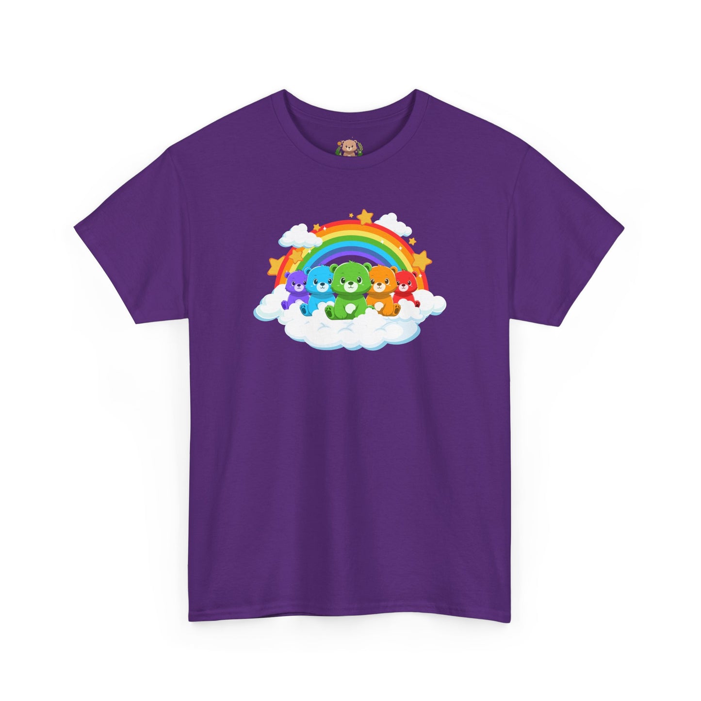 Rainbow bears in the cloud unisex crewneck t-shirt