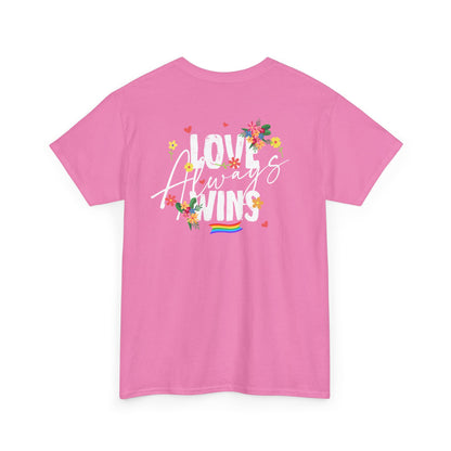 Love always wins (back) unisex crewneck t-shirt