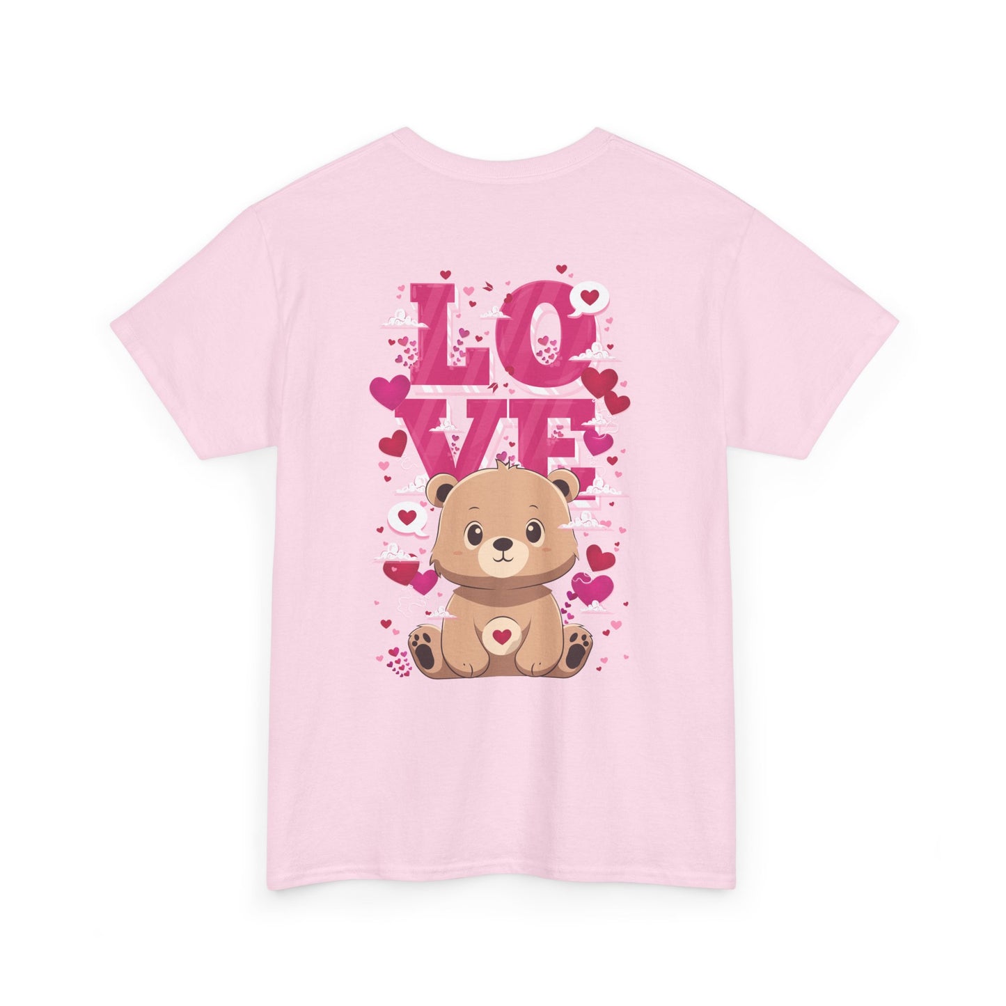 Pancha bear's love (back) unisex crewneck t-shirt