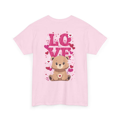 Pancha bear's love (back) unisex crewneck t-shirt