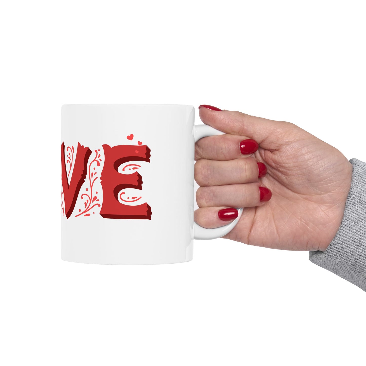 Love letters ceramic coffee/tea mug/cup (11oz/15oz)