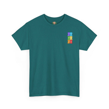 Rainbow bears mini grid unisex crewneck t-shirt