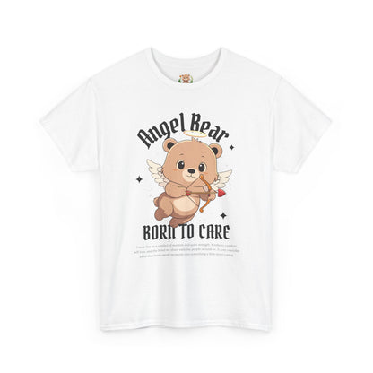 Angle bear, born to care (front) unisex crewneck t-shirt