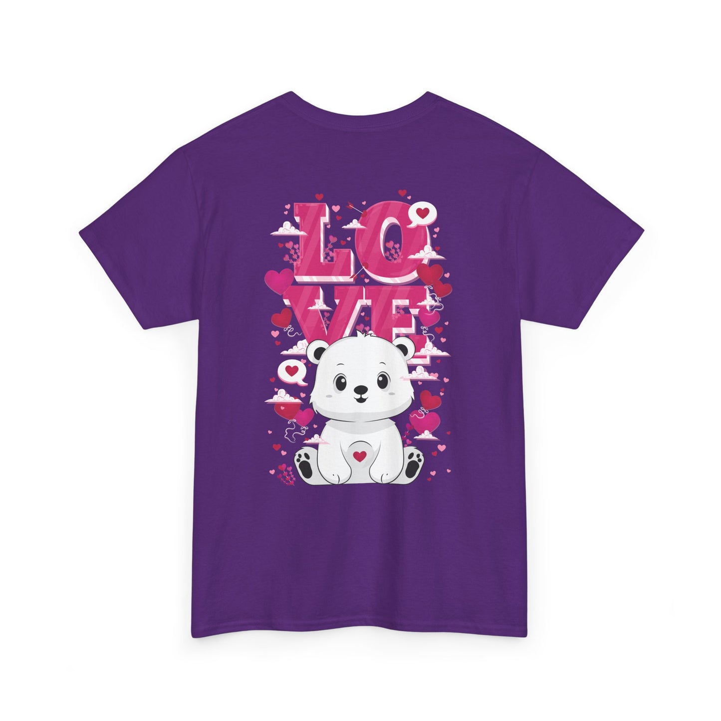 Snojo bear's love (back) unisex crewneck t-shirt