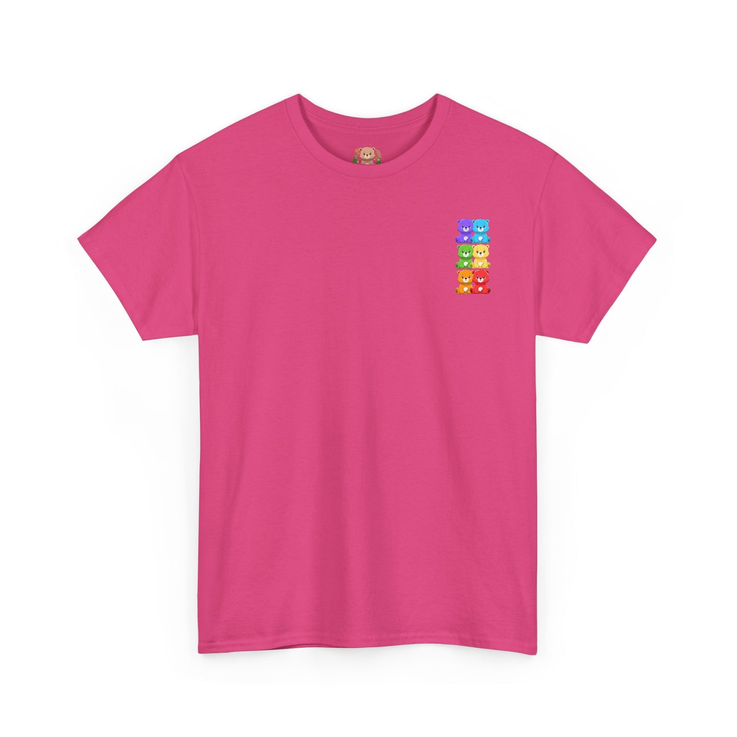 Rainbow bears mini grid unisex crewneck t-shirt