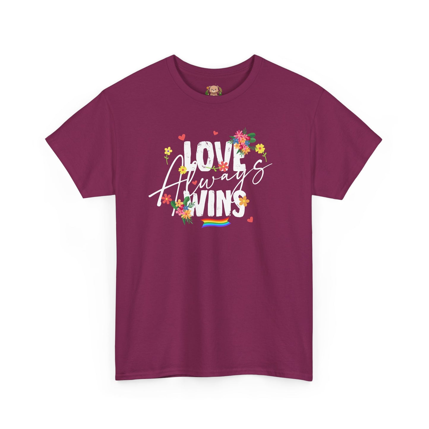 Love always wins (front) unisex crewneck t-shirt