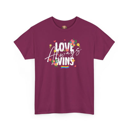 Love always wins (front) unisex crewneck t-shirt