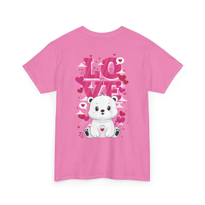 Snojo bear's love (back) unisex crewneck t-shirt