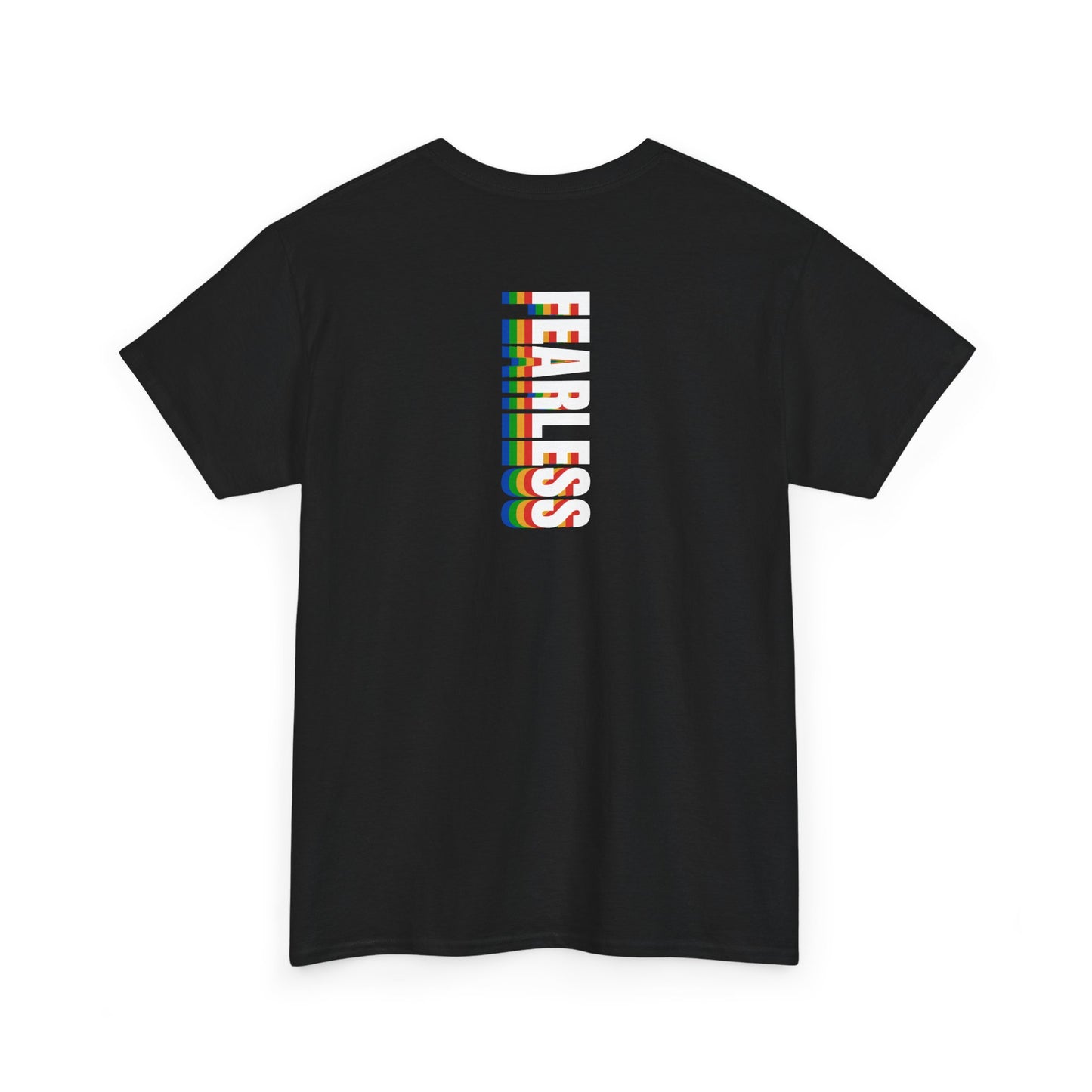 Fearless rainbow (back) unisex crewneck t-shirt