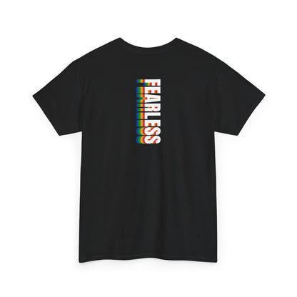 Fearless rainbow (back) unisex crewneck t-shirt