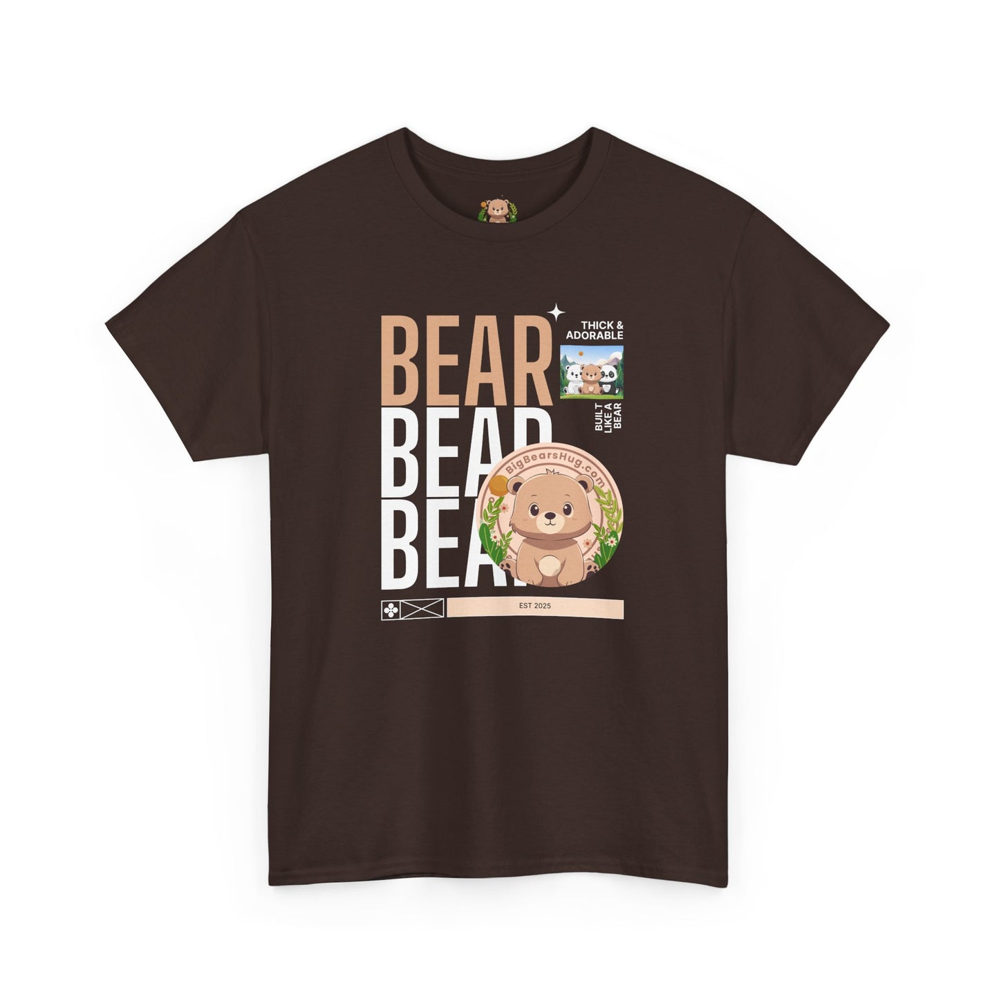 Bear bear bear hug (front) unisex crewneck t-shirt