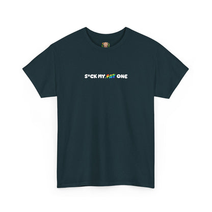 Suck my fat one rainbow mini (front) unisex crewneck t-shirt