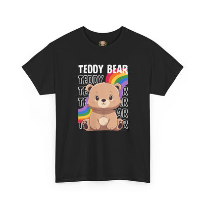 Teddy bear rainbow pancha (front) unisex crewneck t-shirt