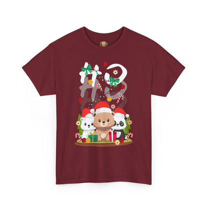 Ho Ho Ho Christmas bears (front) unisex crewneck t-shirt