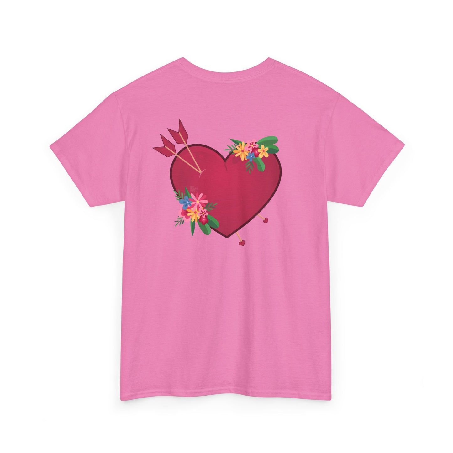 Heart full of love (back) unisex crewneck t-shirt