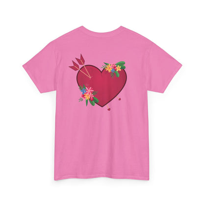 Heart full of love (back) unisex crewneck t-shirt