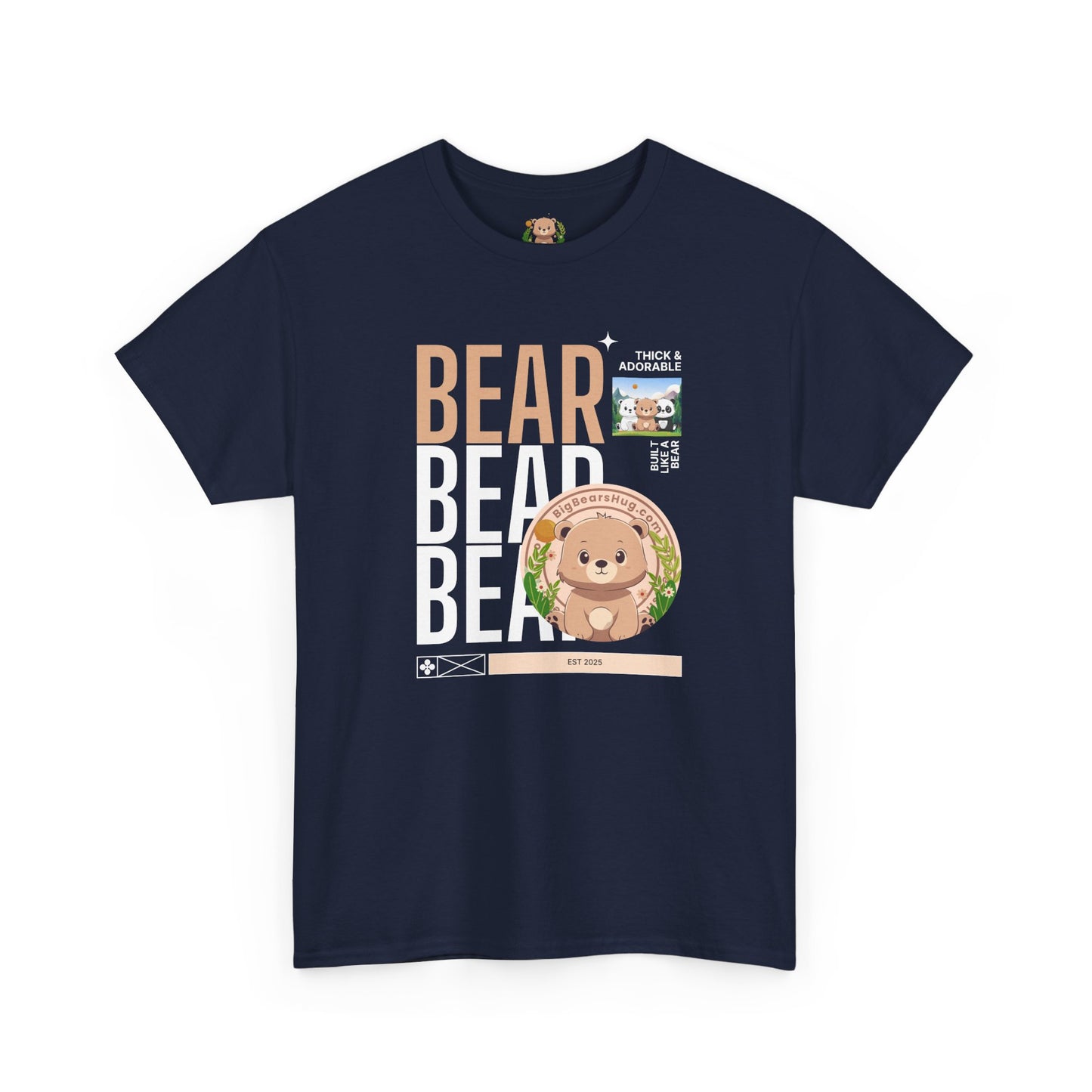 Bear bear bear hug (front) unisex crewneck t-shirt