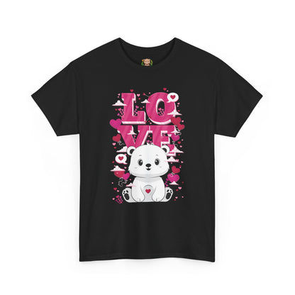 Snojo bear's love (front) unisex crewneck t-shirt