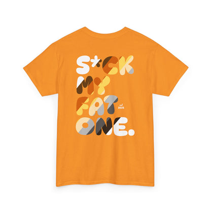 Suck my fat one bear flag (back) unisex crewneck t-shirt