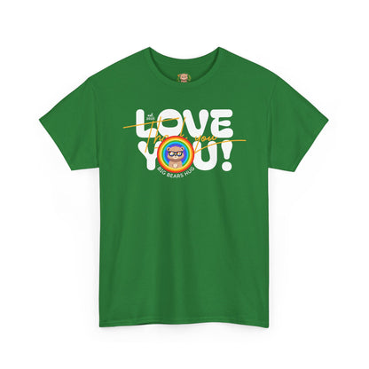 Love you and thank you rainbow (front) unisex crewneck t-shirt