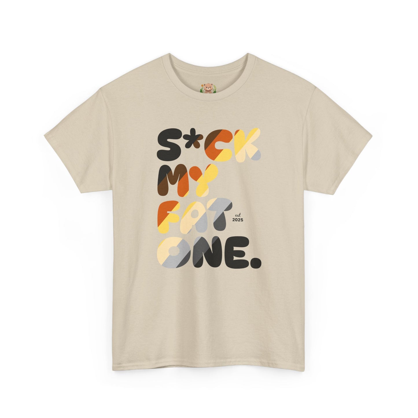 Suck my fat one bear flag (front) unisex crewneck t-shirt