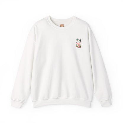 Ho Ho Ho Christmas mini bears (front) unisex cozy crewneck sweatshirt
