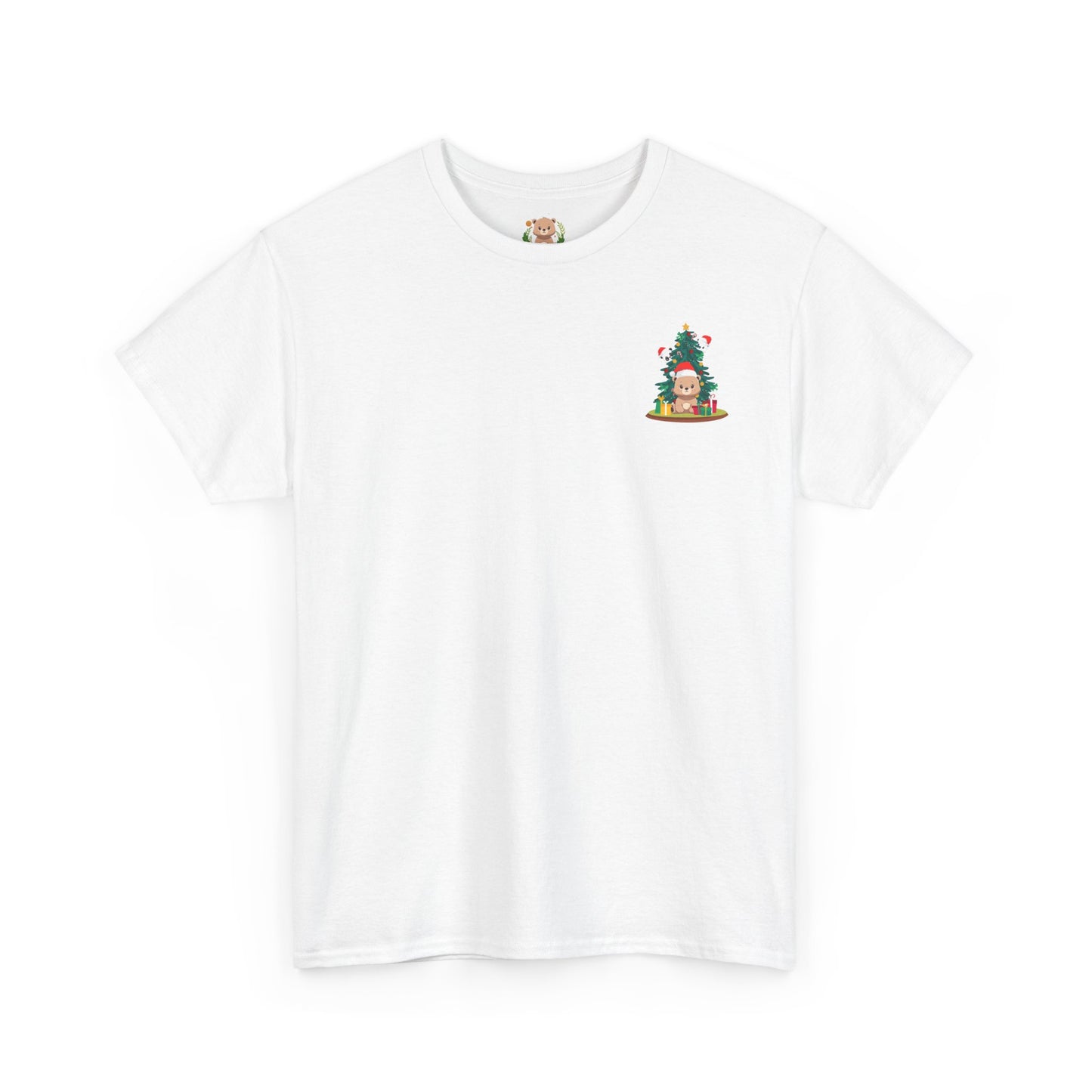 Peek a booo Christmas mini Santa bears (front) unisex crewneck t-shirt