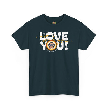 Love you and thank you bear flag (front) unisex crewneck t-shirt