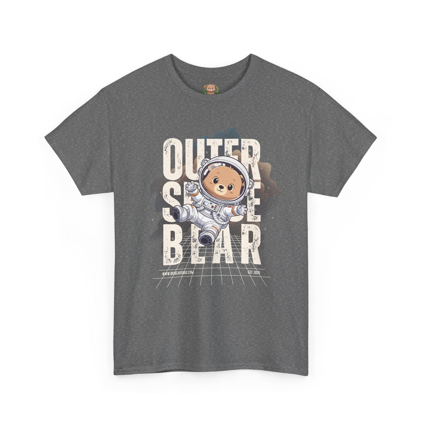 Outer space bear (front) unisex crewneck t-shirt