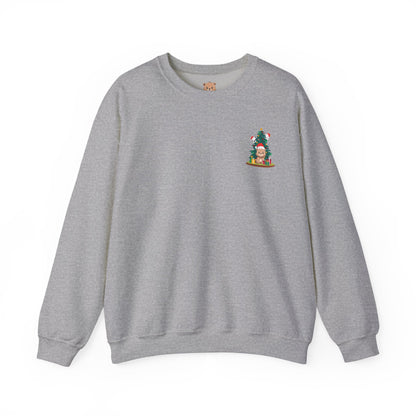 Peek a booo mini Christmas Santa bears unisex cozy crewneck sweatshirt
