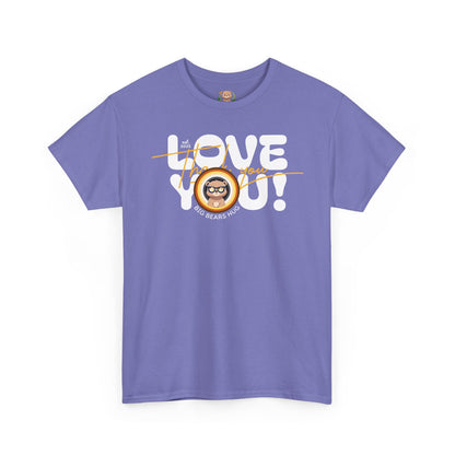 Love you and thank you bear flag (front) unisex crewneck t-shirt