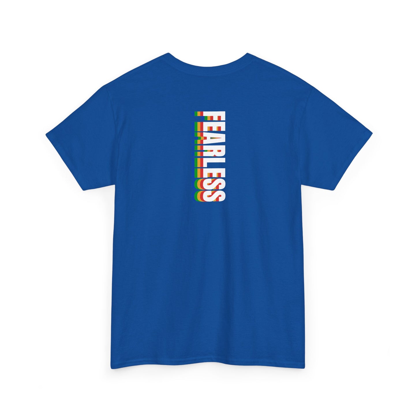 Fearless rainbow (back) unisex crewneck t-shirt