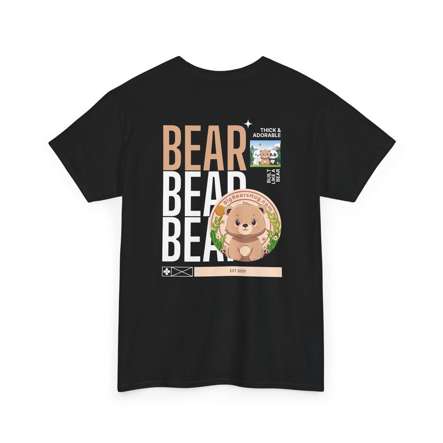 Bear bear bear hug (back) unisex crewneck t-shirt