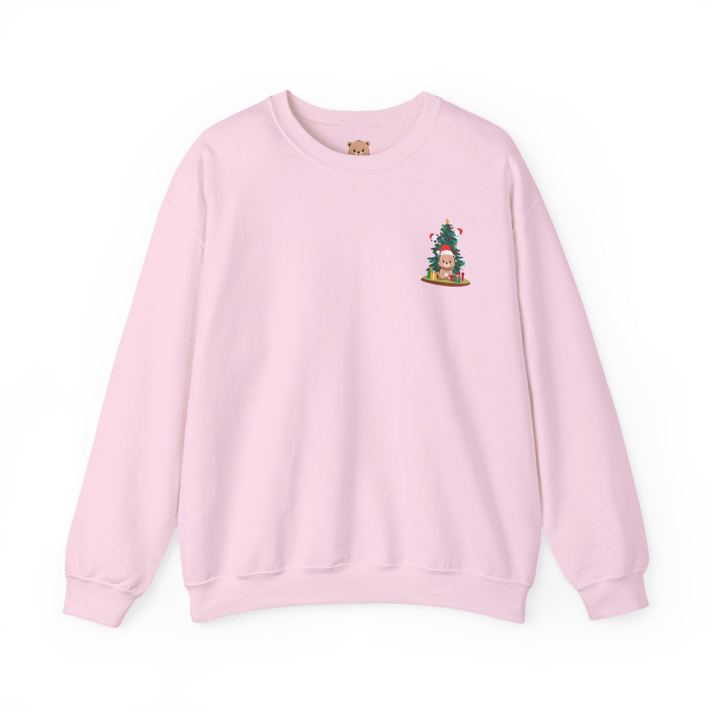 Peek a booo mini Christmas Santa bears unisex cozy crewneck sweatshirt