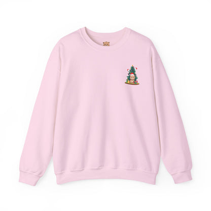 Peek a booo mini Christmas Santa bears unisex cozy crewneck sweatshirt