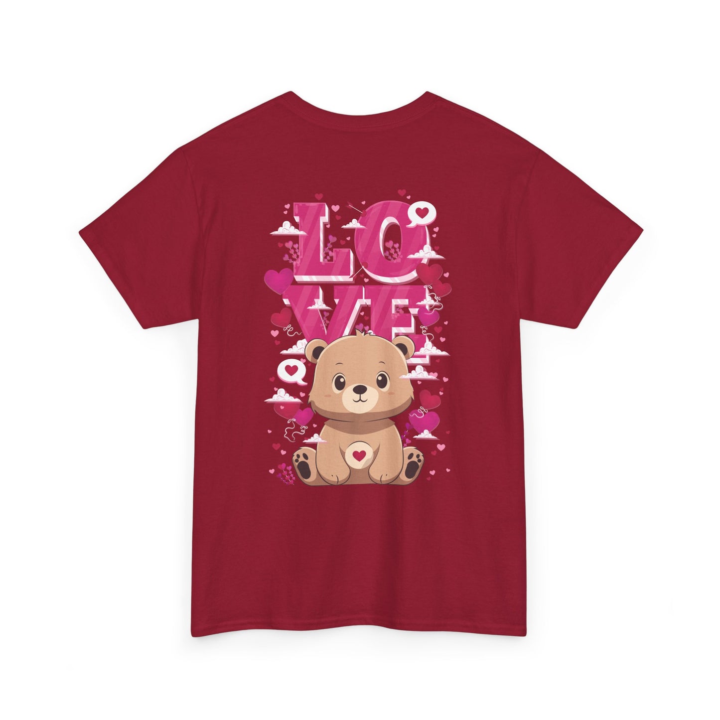 Pancha bear's love (back) unisex crewneck t-shirt